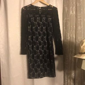Black lace Zara dress